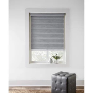ORIGIN 21 - 39" x 64" Gris Oscurecimiento Habitación Inalámbrico Cebra Roller Shade - ¡NUEVO! - Imagen 1 de 7