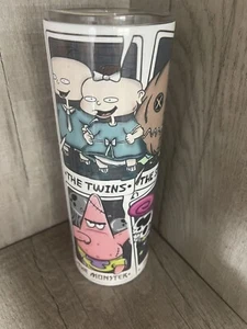 Grafik dünner Becher - Rugrats ziemlich seltsamer Schwammbob - 20oz Tasse/Becher mit Strohhalm - Bild 1 von 4