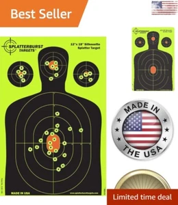 High Visibility Bright Splatter Targets - 12x18 inch, 50 pack - Made in USA - Picture 1 of 6