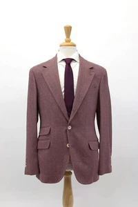 NWT $4995 Brunello Cucinelli Men's Cashmere Blend Herringbone Sport Coat A252 - Picture 1 of 9