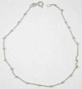 Tobillera italiana de plata de ley 925 de 10" - Imagen 1 de 1