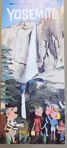 Yosemite National Park California Pamphlet Booklet 1960s Color Lodge Hotel Rates - Picture 1 of 7