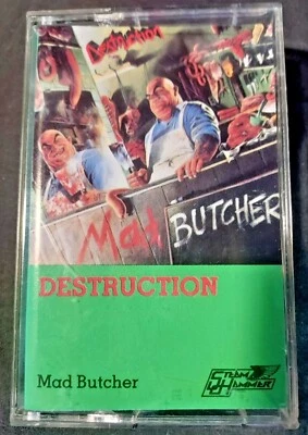 Destruction Mad Butcher Cassette tape RARE HEAVY  METAL 1987 - Image 1 of 3