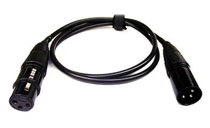 From OZ Quality 50cm Mic Lead Audio Wire Cable Shielded Professional Blk + F.P! - Picture 1 of 5