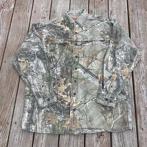 RedHead Silent Hide Men Sz XLT Realtree Camo Button Up Hunting Long Sleeve Shirt - Picture 1 of 19
