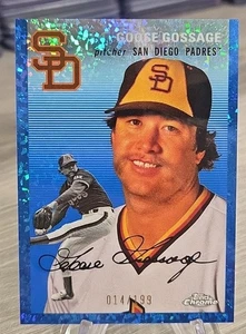 Goose Gossage 2023 Topps Chrome Platinum Anniversary Blue Mini Diamond /199 #412 - Picture 1 of 3