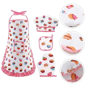 Play House Apron Set Cooking Aprons Children Toddler Boy Kids Baking - Picture 1 of 72