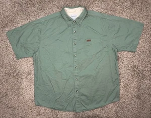 Carhartt Button Down Hemd Herren Gr. XL dunkelgrün schwere dicke Taschen Arbeit - lesen - Bild 1 von 11