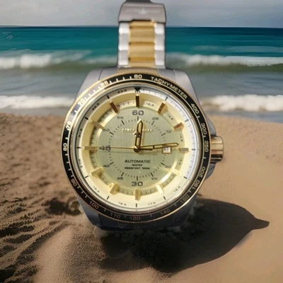 Chase Durer de invicta Hombre Automático 50mm Aviador Dos Tonos Acero Inoxidable Foto 1 de 4