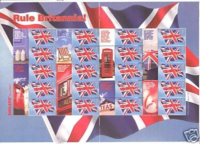 GREAT BRITAIN 2004, UNION FLAG  SMILERS, Scott 1999f, SHEET, MNH - Image 1 of 1