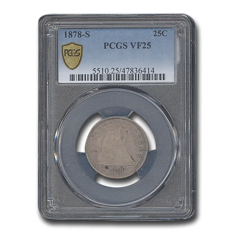 1878-S Liberty Seated Quarter VF-25 PCGS - SKU#280779 Cover