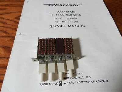 Realistic QA-680 31-4006 Conjunto Bloque Interruptor Amplificador Integrado  Foto 1 de 4