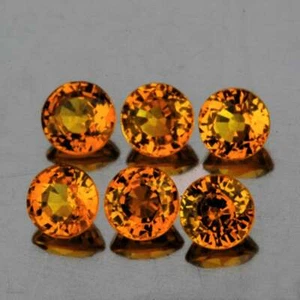 Yellow Sapphire Round 3.70 mm 6 pieces , Flawless-VVS, Natural Loose Gemstone - Picture 1 of 2