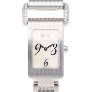 PIAGET Miss protocol Watches 5322 K18 white gold White Shell Diamond used - Picture 1 of 10