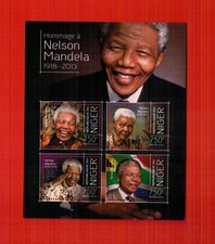 A98 NIGER NELSON MANDELA  foglietto nuovo