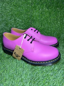 Dr. Martens Thrift Pink Smooth Leather Oxford Shoes Sz 10 Men 11 Women NEW 31009 - Picture 1 of 7