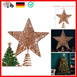 Weihnachtsbaumspitze Stern,Roségold Weihnachtsbaum Topper Sterndekoration War... - Bild 1 von 8