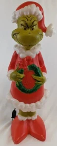 Grinch 24 Zoll Blasform Outdoor Weihnachtsdekor Veranda Hof beleuchtet Weihnachten  - Bild 1 von 4