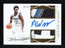2015-16 Panini Flawless /25 Andrew Wiggins #DPA-AW Dual Patch Auto