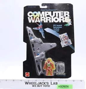 Debugg Super-Sleuth Computer Warriors 1989 Mattel Vintage Action Figure MOSC - Picture 1 of 2