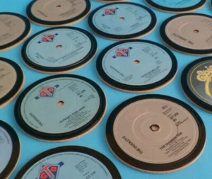 THE DOOLEYS DRINKS COASTERS made using original Upcycled vinyl record Singles - Picture 1 of 9