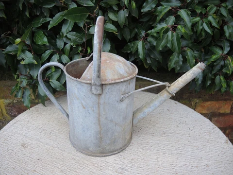 Vintage 1 Gallon  Galvanised Watering Can  (1141) Cover