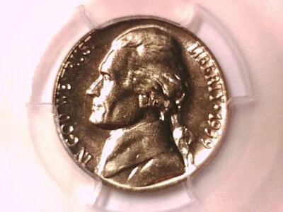 P Jefferson Nickel 1959 graduación profesional MS 66 34247573 Foto 1 de 3