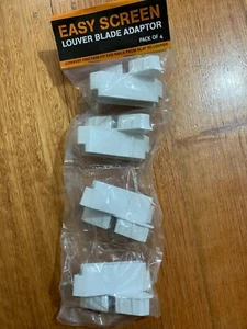 Protector Aluminium 40 x 30 x 75mm White Friction Fit Louver Adaptor - 4 Pcs - Foto 1 di 4