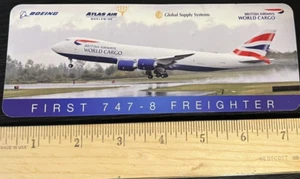 Commerative Boeing 747-8 Freighter 1st Airplane Decal, British Airways NR! - Picture 1 of 1