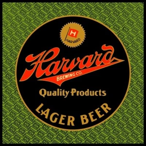 Harvard Lager Beer of Lowell Massachusetts NEW Sign: 28" Dia. Square - USA Steel - Picture 1 of 1