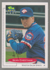 Autographed 1991 Classic Best Sean Cheetham - Winston-Salem Spirits