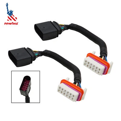 2x Adaptadores de arnés de cableado de faros para Volkswagen Touareg 2004-2006 7L6971071A Foto 1 de 4