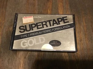 REALISTIC  SUPERTAPE  GOLD  90 BLANK CASSETTE TAPE  (1)   44-922  Factory New - Picture 1 of 3
