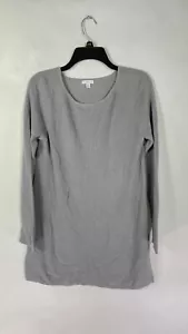 J. Jill Top Plus Size S Womens Gray Long Sleeve Pull Over Tunic Ribbed. - Picture 1 of 16