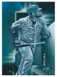 2019 Topps Fire En Fuego Blue Chip #EF2 Yadier Molina Baseball Card - Cardinals