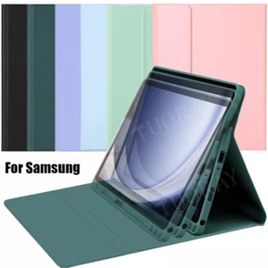 Smart Case with Pen Holder For Samsung Galaxy Tab A9+ A8 S9 FE S9 S8 S7 S6 Lite - Picture 1 of 35