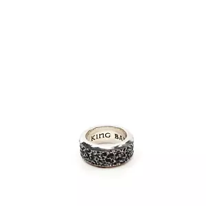 King Baby Studio Pitted Texture Band Ring Fine Silver .925 Size 6 - Picture 1 of 8