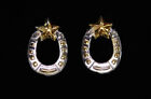 Earrings Horseshoe and Star,Starisse Silver