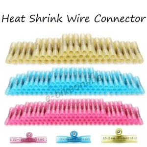 Kit connettori filo termoretraibile impermeabile senza saldatura crimpare terminali butt kit - Foto 1 di 10