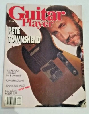 Guitar Player Magazine September 1989 Pete Townshend Stu Hamm Robert Fripp vtg - Image 1 of 4