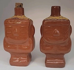 2 alte leere Cafe Tinto kolumbianischer Kaffeelikör Chibcha Mini Flaschen Briefmarken - Bild 1 von 17