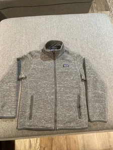 65732 Patagonia Kids Better maglione giacca pile zip intera grigio nichel giovane M10 - Foto 1 di 4