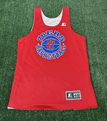 CAMISETA REVERSIBLE VINTAGE AÑOS 90 PHILADELPHIA SIXERS 76ERS PRÁCTICA DE INICIO Hombres 48 Foto 1 de 4