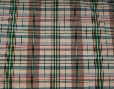 NEW Ralph Lauren BOATHOUSE MADRAS 100% Cotton Designer Fabric Remnants Pieces - Image 1 of 2