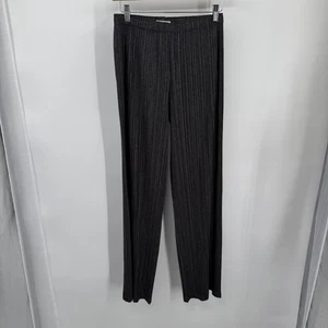 Pleats Please Pants Womens 5 Issey Miyake Gray Straight Knit Japan Polyester - Picture 1 of 10