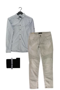 Completo moda donna taglia S con PECKOTT camicetta taglia S e bracciale - Picture 1 of 7