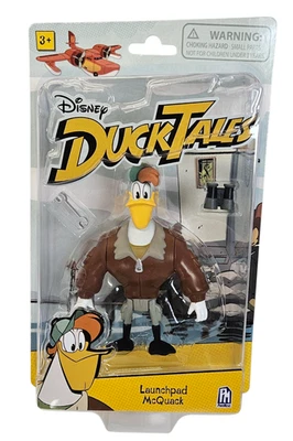 LAUNCHPAD McQUACK ACTION FIGURE DISNEY DUCK TALES PHATMOJO MOSC 2018 RARE - Image 1 of 4
