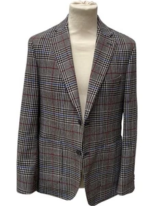 Pierre Cardin Men's Blazer Check Wool Blend Size 48 1 WJC002 - Picture 1 of 8