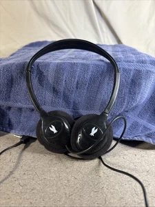 Vintage American Airlines AA Schwarz Headset Kopfhörer Over Ear Headphone - Bild 1 von 4