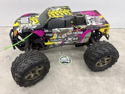 As-Is~HPI Savage X 4.6 1/10 4WD Nitro RC Monster Truck - Vintage - Image 1 of 4